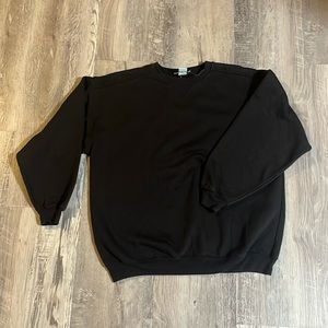 NWOT “just clothes” sweatshirt, women’s large/oversized, black